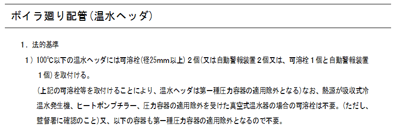 ボイラ廻り配管