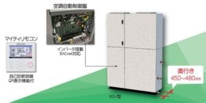 冷温水式床置うす形空調機